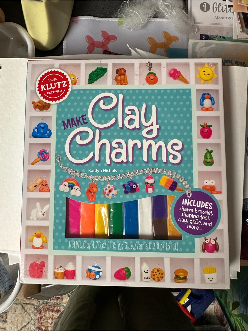 Klutz Make Clay Charms Kit - Multicolor Clay Set for Kids